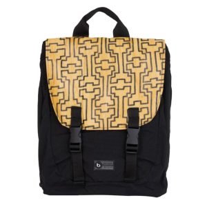 Mochila Simca Xipaya - Preta / Amarelo Urucum