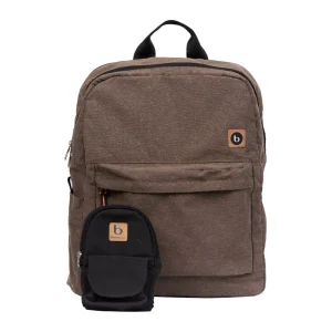 Mochila Taba Marrom + Mochilinha