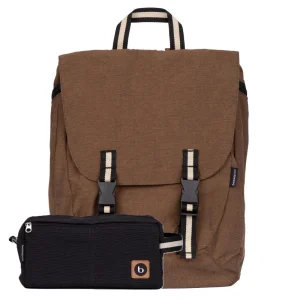 Mochila Simca Marrom + Nécessaire